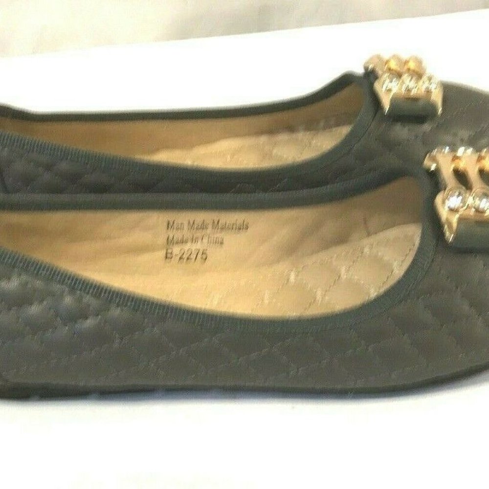 VICTORIA K Womens Quilted Ballet Flats Shoes 8 - Picture 4 of 6